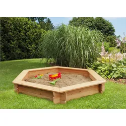 Sandkasten KONIFERA, beige (natur), Sandkästen, Kinder, B/H/L: 175cm x 30cm x 175cm, Holz, BxTxH: 175x175x30 cm, B:175cm H:30cm L:175cm