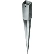 Trendline Zaunpfosten 9,1 x 9,1 x 90 cm Grau/Stahl