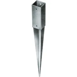 Trendline Zaunpfosten 9,1 x 9,1 x 90 cm Grau/Stahl