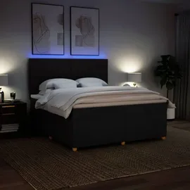 vidaXL Boxspringbett 180 x 200 cm Schwarz