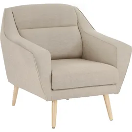 OTTO home Sessel Bille Mikrofaser 87 x 86 x 90 cm Beige