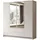 lookway Kleiderschrank Aurora 4D2SZ 200 x 213 x 57 cm Beige/Gold