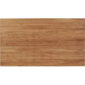 Andas Esstisch, Tischplatte aus massiver Eiche, FSC®- Massivholz, Gestell aus Metall