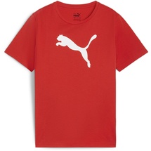 Puma Teamrise Logo Jersey Cotton Jr T-Shirts, Puma Rot-puma Weiß, 164