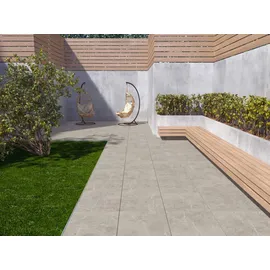 Euro Stone Terrassenplatte Feinsteinzeug grau 60 x 60 x 2 cm
