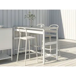 Beliani Bartisch 120 x 40 x 105 cm Weiß