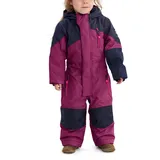 KILLTEC Schneeanzug Kinder Kesley Mini - Skioverall mit Kapuze - 10.000 mm Wassersäule - Skianzug für Jungen und Mädchen, pflaume, 122/128