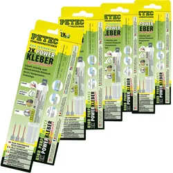 4x11ml 93510 Petec 2k Powerkleber Kleber Klebstoff Universalkleber 2 Komponenten: Petec 93510