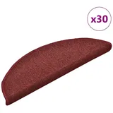vidaXL Stufenmatte, Stufenmatten 30 Stk. Rot 56x17x3 cm,