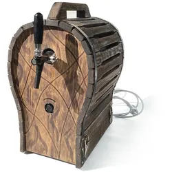 Zapfanlage, Bierzapfanlage JET 30 mit Holzfass Optik