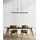 GLOBO Higgins 1-flg. LED fest integriert 110 cm orange/schwarz
