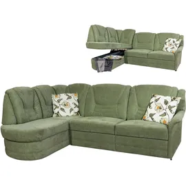 Roller Ecksofa - creme - mit Funktionen - Recamiere links