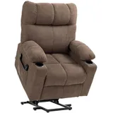 Homcom Sessel, mit Aufstehhilfe Relaxsessel mit Wärme- und Massagefunktion,