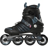 K2 Damen Inlineskates ALEXIS 84 Speed Alu", Schwarz/Petrol, 35