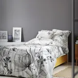 FLEURESSE Bettwäsche Bed Art S«, Mako Satin 100% Baumwolle mit Reißverschluss silberfarben