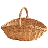Weiden-obst-picknickkorb, Rattan-eierkorb, Küchenaufbewahrungskorb S--