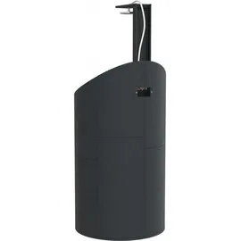 vidaXL Gartendusche 100x100x241,5 cm schwarz
