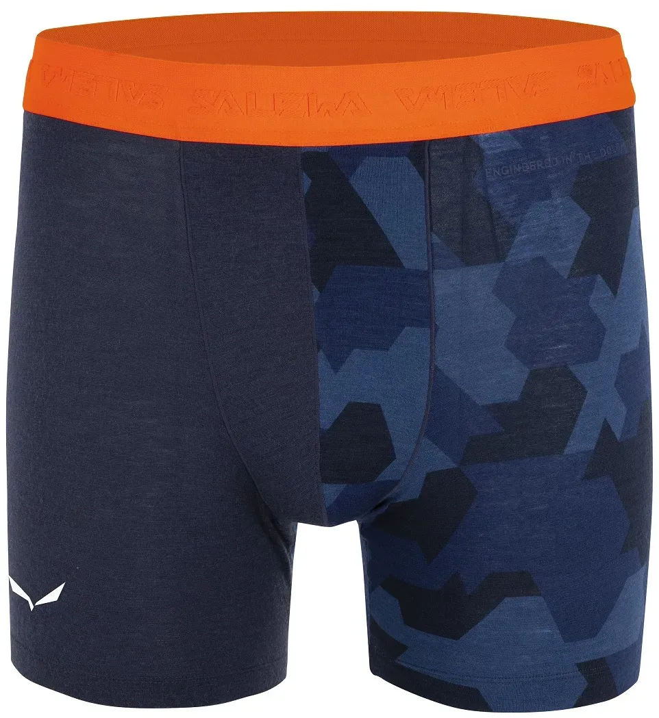 Salewa Boxershort Cristallo Warm (aus Merinowolle) Unterwäsche navyblau Herren