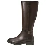 Marc O'Polo Marc OߴPolo aus edlem Schafleder", Damen, Stiefel Leder mit verstellbarer Schnalle, braun (Dark Brown), 37