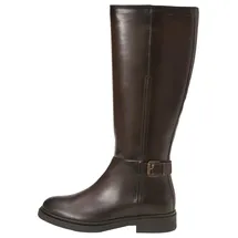 Marc O'Polo Marc OߴPolo aus edlem Schafleder", Damen, Stiefel Leder mit verstellbarer Schnalle, braun (Dark Brown), 37