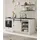 furn.design Küchenzeile Landhaus 196 x 180 cm weiß Pinie