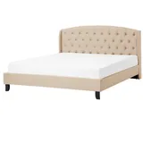 Beliani Polsterbett 140 x 200 cm Beige