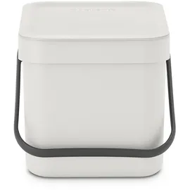 Brabantia Sort & Go Abfallbehälter 6 l light grey