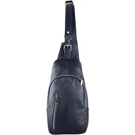 COLLEZIONE ALESSANDRO Brusttasche Betty echtes Leder, viele Fächer von - blau