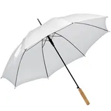 Livepac-Office Automatik-Regenschirm/Farbe: weiss - Mittel