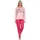 normann Langer Pyjama Schlafanzug Eulen-Motiv Rosa 40-42