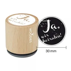 Woodies Stempel - Ja, wir heiraten W03002