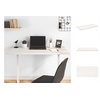 Schreibtisch Schreibtischplatte Weiß 100x50x2,5 cm Massivholz Kiefer weiß