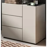Inn.Furn Waschbeckenunterschrank Larik (Waschtisch Unterschrank in Kaschmir / Sand, Breite 60 cm) 2-türig beige