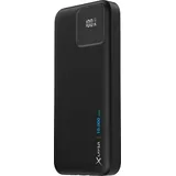 Xlayer Powerbank 10.000 mAh mit USB-C- und Lightning-Kabeln, PD 20W 10000mAh schwarz