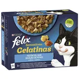 Purina Felix Sensations Meeresfestmahl 12x85g Katzenfutter 6 Einheiten - Multicolor - One Size