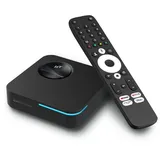 Android Streaming-Box GX1, Premium 4K Heimkino Google TV Box mit KI, Dolby Vision & Atmos, Für Netflix, Disney+, Prime Video, YouTube & 10.000+ Apps schwarz