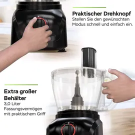 TURBO TRONIC TurboTronic Food Processor schwarz