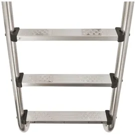 vidaXL Poolleiter 120 cm edelstahl 91760