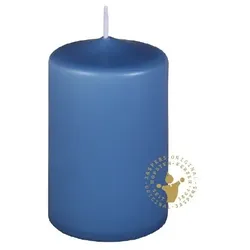 Jaspers Kerzen Stumpenkerzen skandinavisch blau 100 x 60 mm, 10 Stück