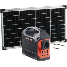 Revolt Powerbank Generator: Fensterbank-Solarkraftwerk: Powerstation mit 60-W-Modul, 155 Wh, 230 V (Solargenerator und Powerbank,