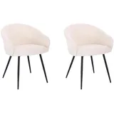 Home Deluxe Esszimmerstuhl, Weiß, Kunststoff, 60x77x60 cm, Esszimmer, Stühle, Esszimmerstühle, Armlehnenstühle