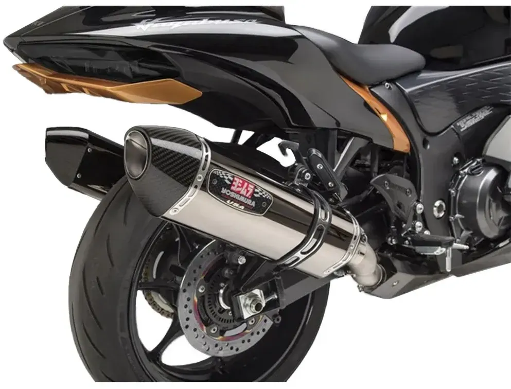 Yoshimura Usa Race R-77 Gsx 1300 R Hayabusa 21-22 Stainless Steel&carbon Nicht Homologierter Schalldämpfer - Black / Silver - Not Homologated