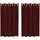 vidaXL Verdunkelungsvorhänge 2 pcs Weinrot 140 x 140 cm Samt