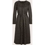 Madeleine Midikleid Grafisches Muster Schwarz/Braun 46