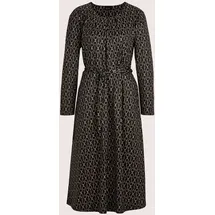Madeleine Midikleid Grafisches Muster Schwarz/Braun 46