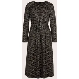 Madeleine Midikleid Grafisches Muster Schwarz/Braun 46