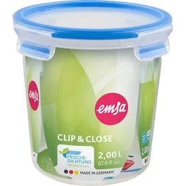 Emsa Frischhaltedose rund blau 16,3 cm 2,0 l
