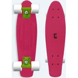 Ram OLD SCHOOL Mini Cruiser Kinder Retro Skateboard- 55cm Lila pink - Rot