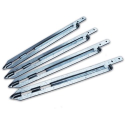 Exit Metall Anker für Spielgeräte 4er Set | Silber | 38 cm