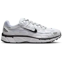 Nike P-6000 Herren White/Black/Metallic Silver/Black 46